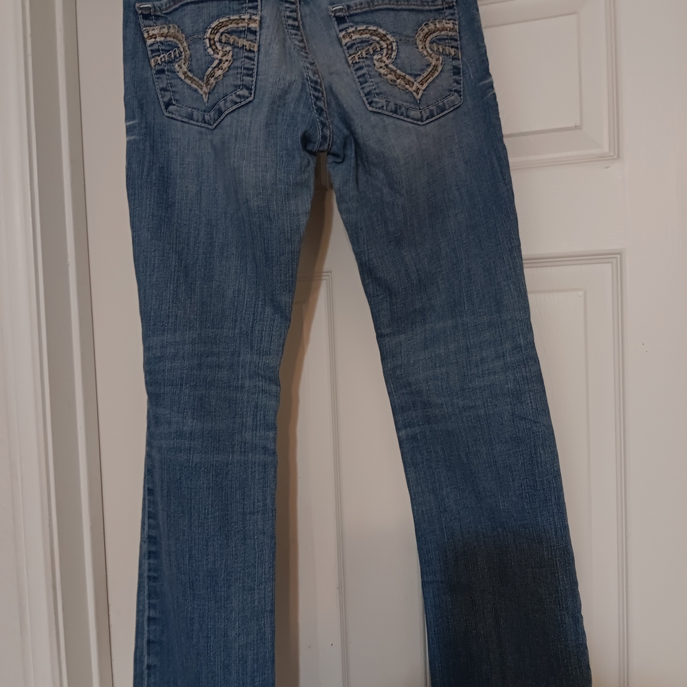 Big Star Light Blue Denim with Brown Patch